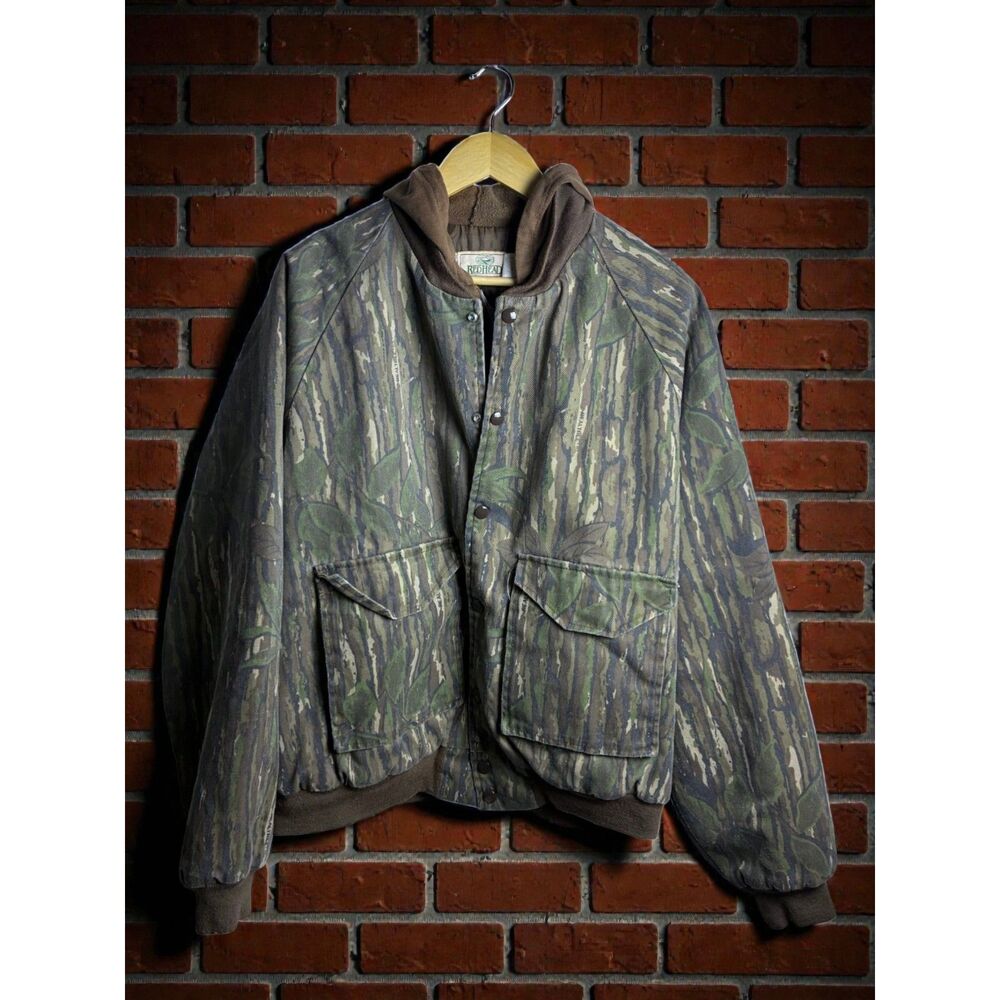 RedHead Camo Hunting Jacket Hooded Mossy Oak Style Men’s Large